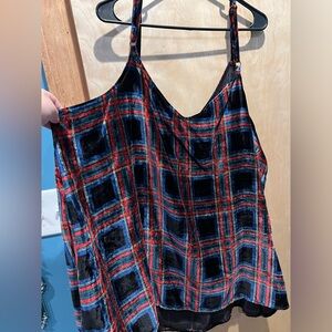 Torrid velvet tank top, size 4